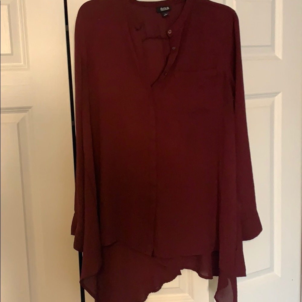 a.n.a maroon tunic